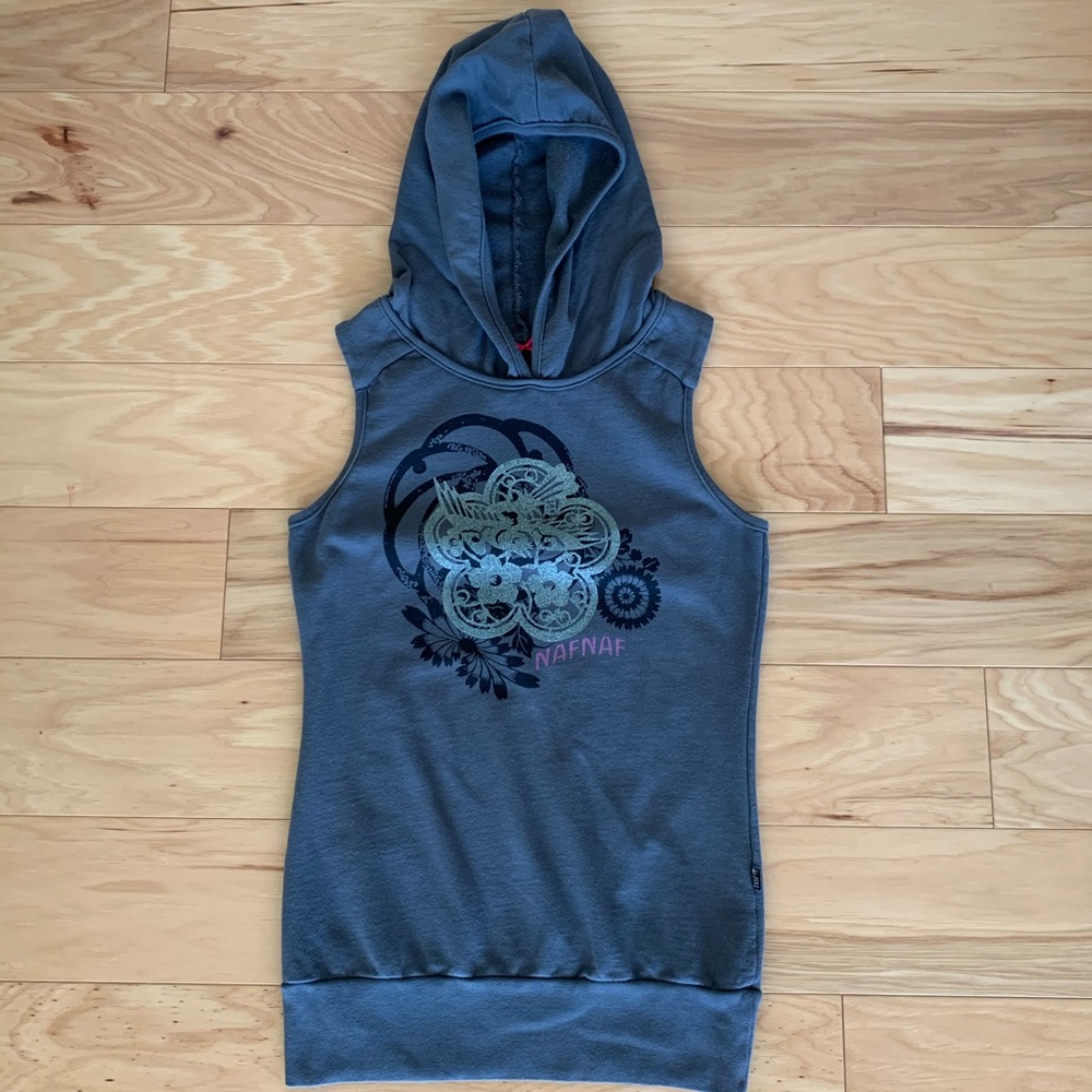 NAF NAF Sleeveless Hoodie